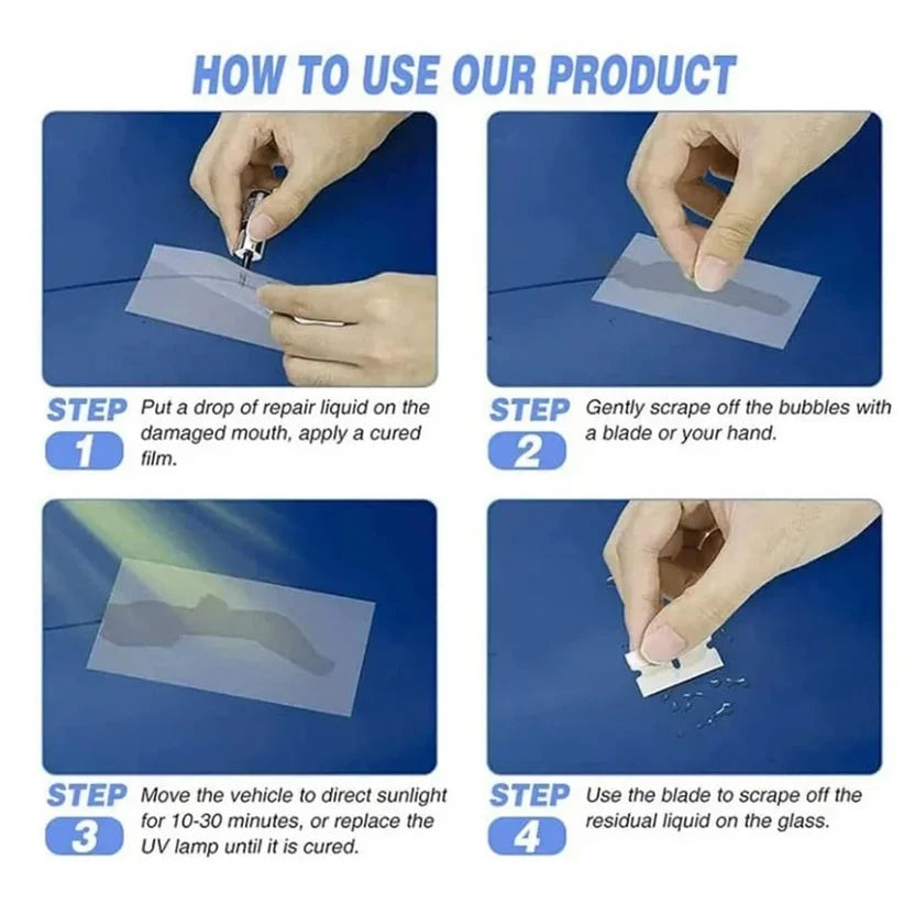 Car Windshield Crack Repair Resin Kit