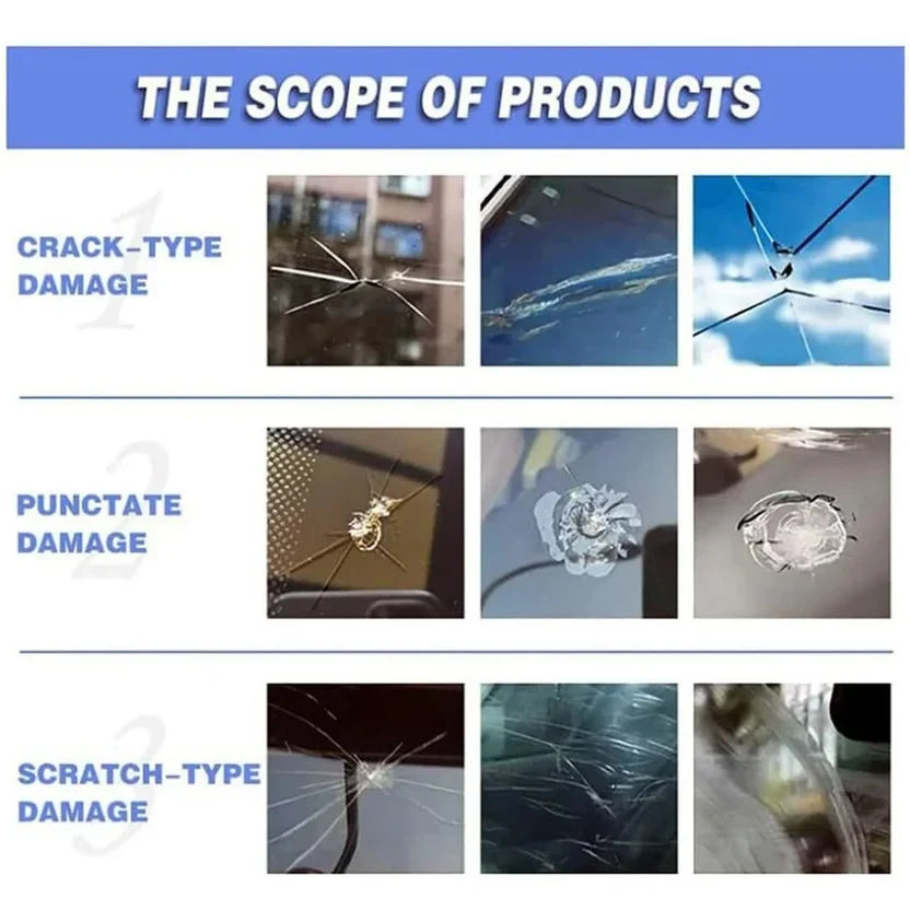 Car Windshield Crack Repair Resin Kit